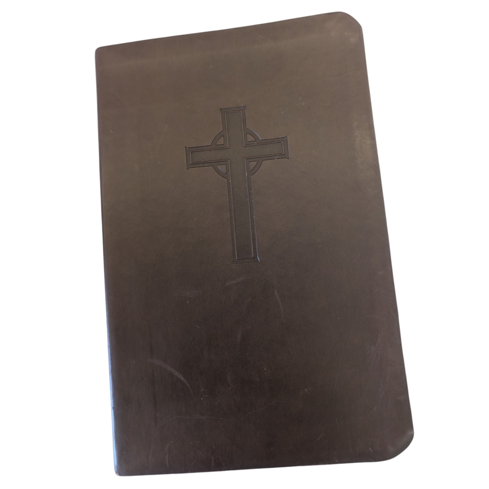 Faux Leather Holy Bible With Embossed Cross - Giant Print Edition NKJV